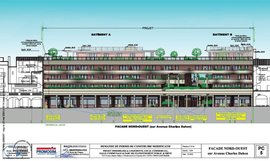 Immeuble Permis Modificatif